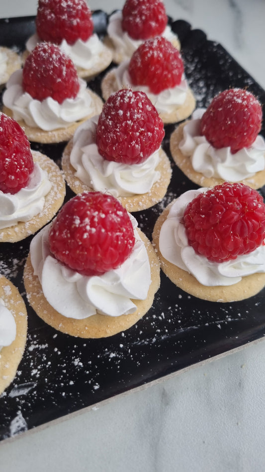 Box 20 mini tartelettes framboise